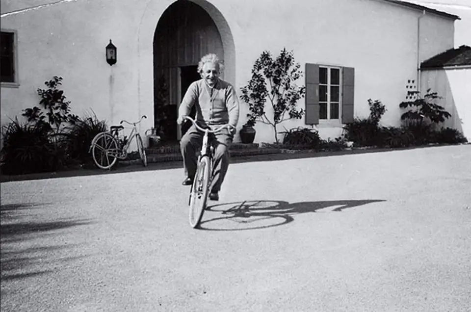 Albert Einstein, riding a bike Cycling Passion