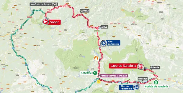 Vuelta a España 2013 stage 5 map