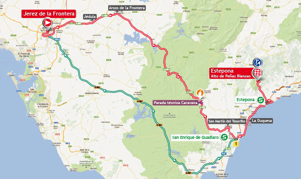 Vuelta a España 2013 stage 8 map