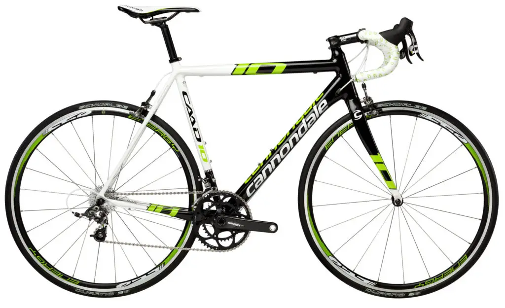 2013 Cannondale CAAD10 black, green, white