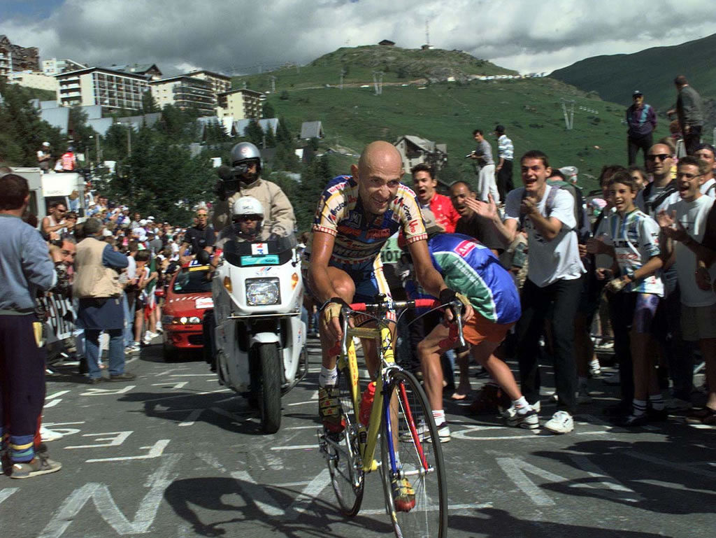 Marco Pantani on Alpe d'Huez, Tour de France 1997