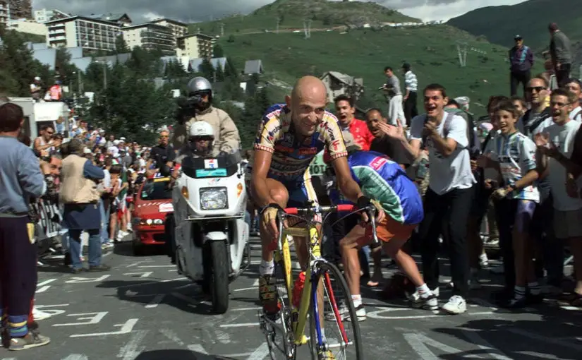 Marco Pantani on Alpe d'Huez, Tour de France 1997