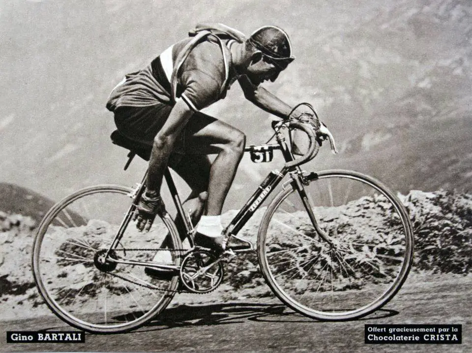 Tour de France winner groupsets: Gino Bartali's Tour de France 1948 winner bike