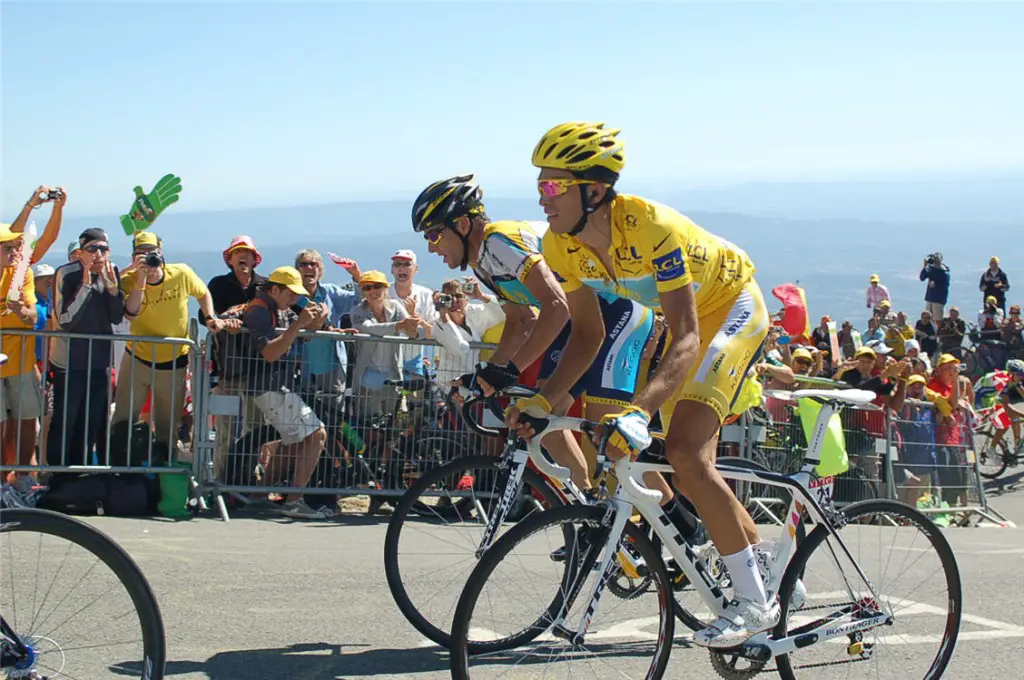 Tour de France winner groupsets: Alberto Contador at 2009 Tour de France