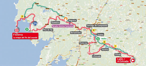 Vuelta a España 2013 stage 4 map