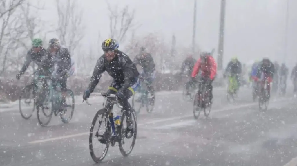 Milan-San Remo 2013 - snow