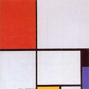 Piet Mondrian, Composition avec rouge, jaune et bleu, 1928