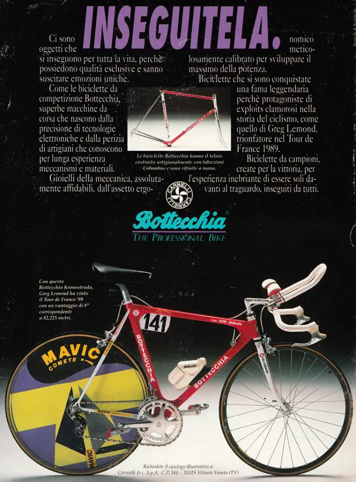 Tour de France 1989 winner Bottecchia of Greg Lemond