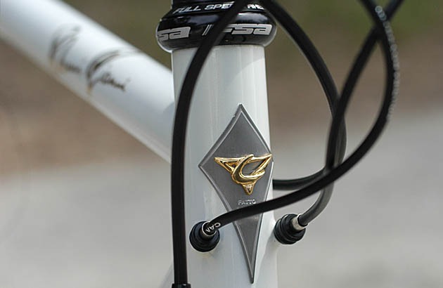 Casati Campagnolo 80th Anniversary Limited Edition bike - head tube