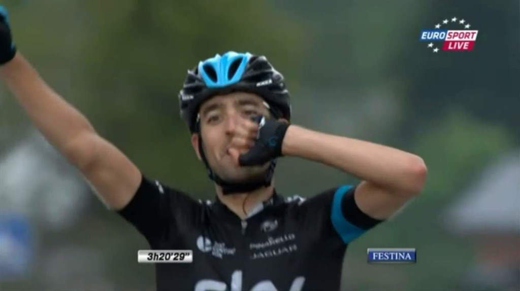 2014 Critérium du Dauphiné stage 8 - Mikel Nieve (Team Sky) wins the stage