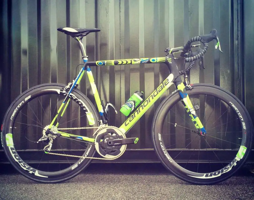 Ted King’s Cannondale EVO bike for the Tour de France 2014: “Grizzly Bear”