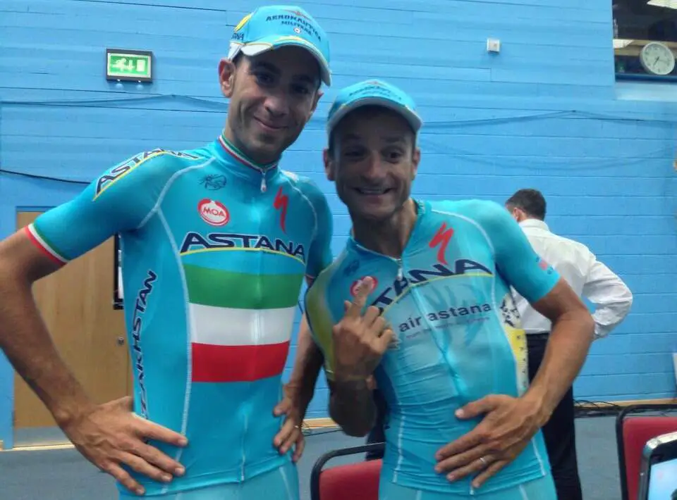 Vincenzo Nibali's new Astana tricolore jersey