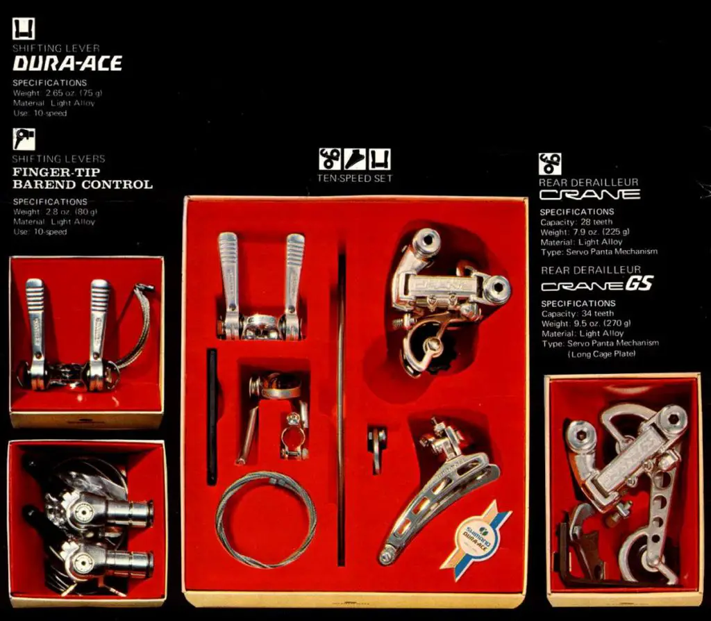 Shimano Dura-Ace 1973 Catalogue: Shifters and Derailleurs