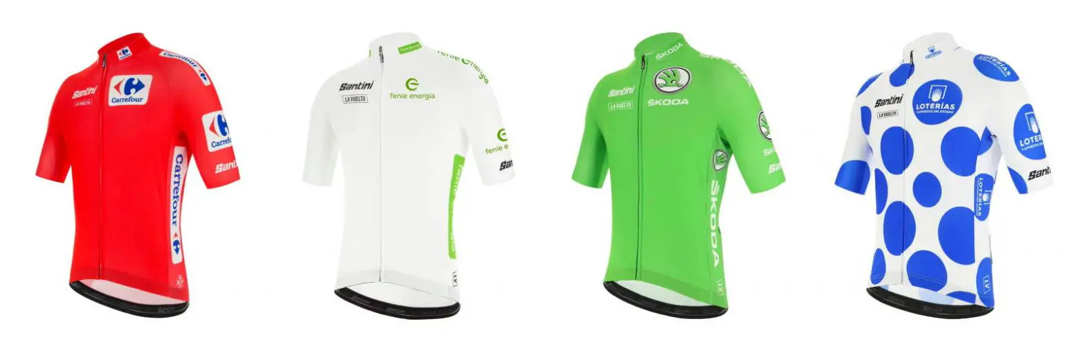 Santini and Vuelta a España 2020: leaders' jerseys