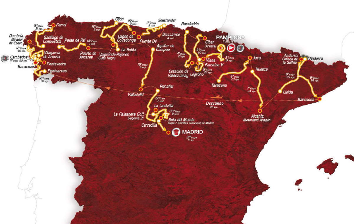 Vuelta a España 2012 stages Cycling Passion